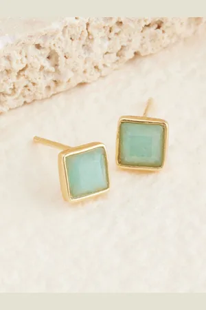 Next Square Stone Stud EarringsEn