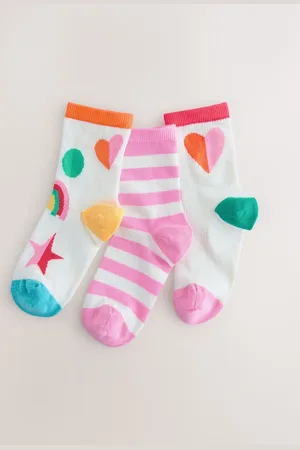 Next 3 Pakke Cotton Rich ankelsokker116122cm
