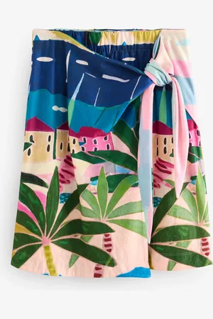 Next Scenic Printed Holiday Wrap Mini Skirt