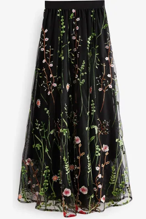 Next Embroidered Mesh Maxi Skirt44 R