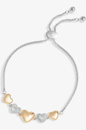 Jon Richard Crystal Heart Toggle Braceleten