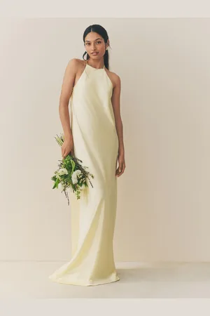 Next Høj hals Satin Maxikjole
