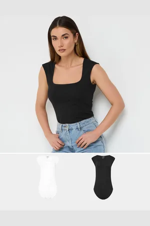 Long Tall Sally Sleeveless Square Neck Body Tops 2 Pack42høj