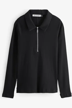 Baukjen Zip Collar Caviar 100% Cotton Black SweatShirt42