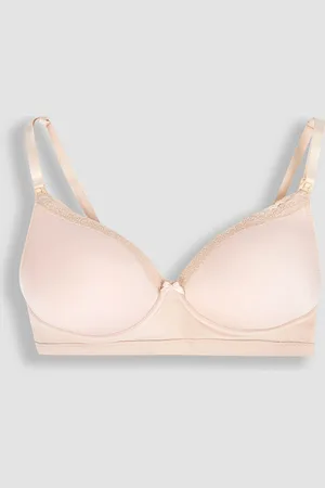 JoJo Maman Bébé Emma-Jane Lace Trim Nursing T-Shirt Bra80DD