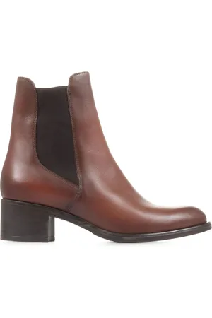JONES BOOTMAKER Doria Black Heeled Leather Chelsea Boots
