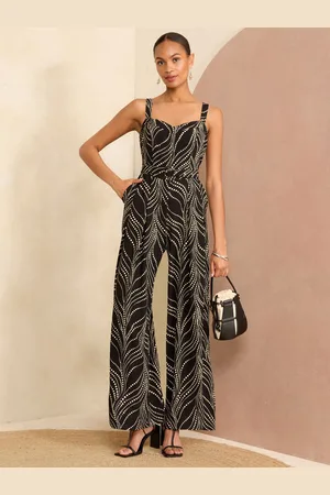 Love & Roses Wide Leg Cami Belted Jumpsuit44