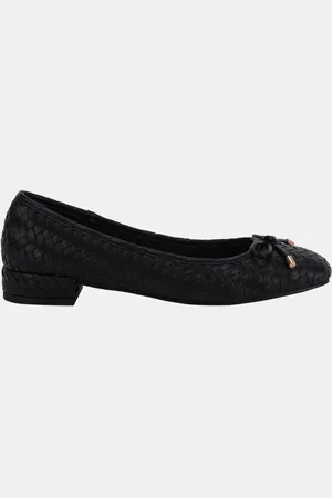 Novo Wide Fit Cecilia Woven Low Block Ballerinaseu38
