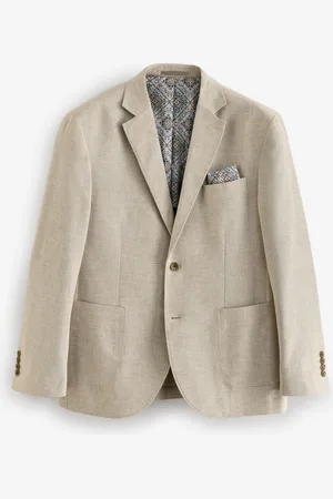 Next Tekstureret Hør Blend Blazer44 L