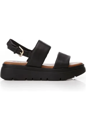 Moda In Pelle Netty Todelt Platform Læder Sandaler