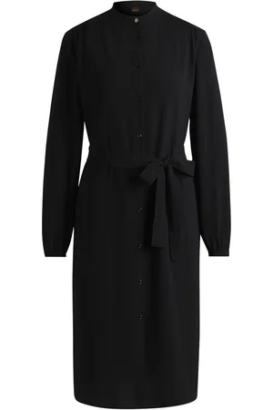 HUGO BOSS Belted Deborah Georgette DressM