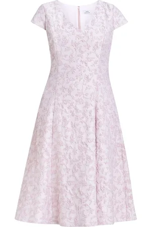 Gina Bacconi Purple Daphnie Jacquard Dress42