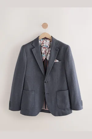 Next Slim Fit Herringbone Jersey Blazer46l