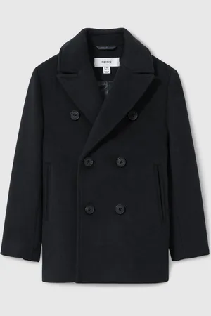 Reiss Bergamo Wool-Blend Twill Double-Breasted Coat6 - 7 år (116 - 122cm)