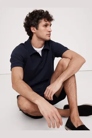 Banana Republic Waffle Knit Polo Shirtxlarge