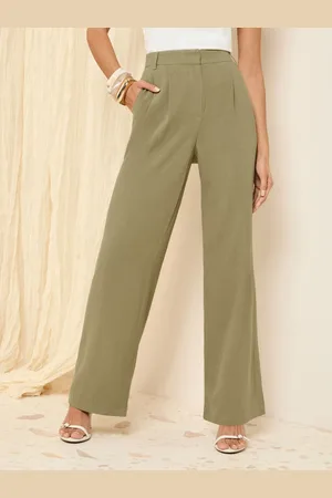 Friends Like These Wide Leg Tailored Trousers With Linen40