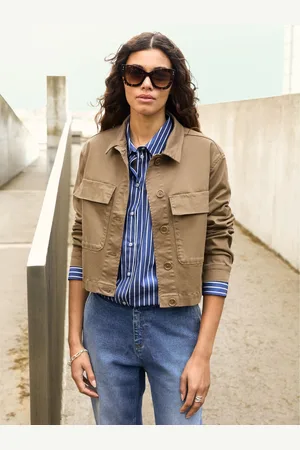 Baukjen Green Nata Organic Cotton Cropped Jacket44