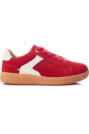 Moda In Pelle Blue Allette Colour Block Suede Trainers