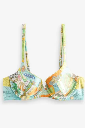 Never Fully Dressed Map Cupped Bikini Top70B