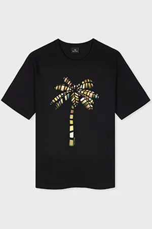 Paul Smith Regular Fit Graphic Black 100% Organic Cotton T-Shirtxlarge