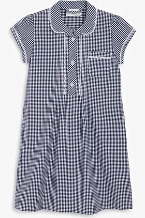 Next Cotton Rich Button Front Lace Ternet School Kjole (3-14år)9 år (134cm)