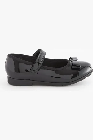 Next School Leather Bow Mary Jane Shoes