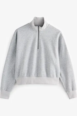 Gym + Coffee Ribber Quarter Zip Sweatshirtlarge