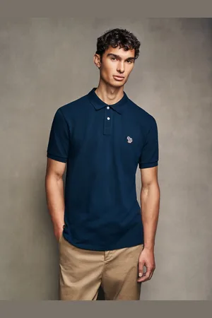 Paul Smith Logo 100% Cotton Pique Polo ShirtM