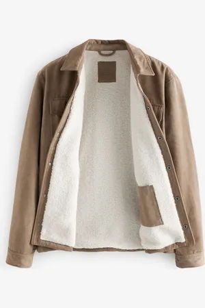 Next Kunstigt ruskind Teddystof Foret Shacket4XL
