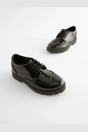 Next School Leather Chunky Lace-Up Brogues
