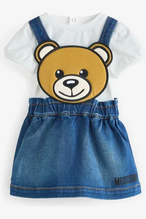 Moschino Logo T-Shirt and Pinafore Dress Set8692cm