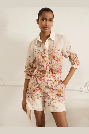 Next Blomster Shorts med tryk