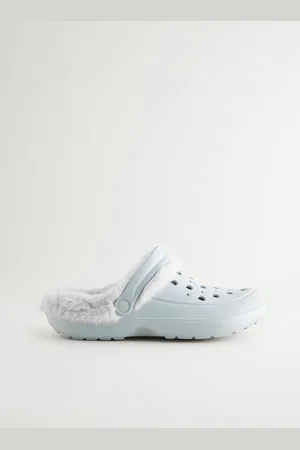 Next Womens Faux Fur Lined Clogs Slippers