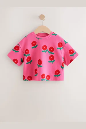 Next Girls Short Sleeve 100% Cotton T-Shirt (3mths-7yrs)110116cm