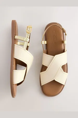 Next Forever Comfort Stitched Slingback Sandals