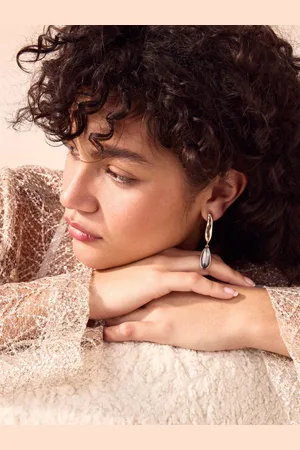 Next Shell Inlay Drop Earrings with Recycled ZincEn
