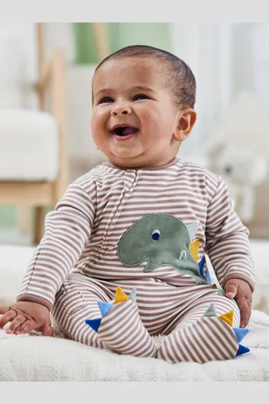 JoJo Maman Bébé Appliqué Zip SleepsuitNyfødt