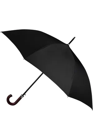 Totes Automatic Wood Crook Walker Eco-Brella UmbrellaEn