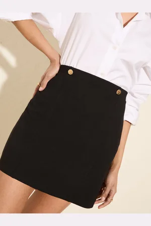 Friends Like These Button Detail Mini Skirt40