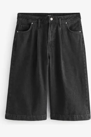 Next Wide Leg Pleated Front 100% Cotton Shorts46 Høj