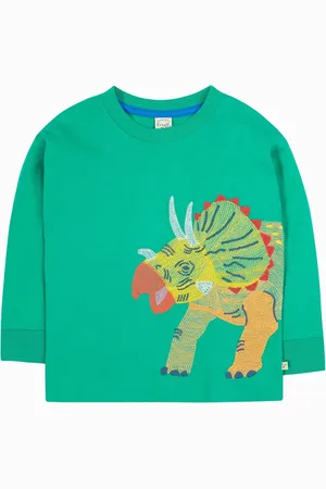 Frugi Green Owen Embroidered 100% Organic Cotton Appliqué Top104110cm