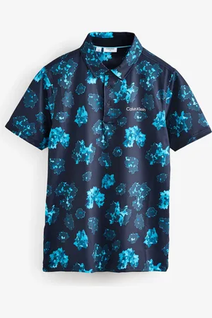 Calvin Klein Cyber Floral Printed Polo Shirtxlarge