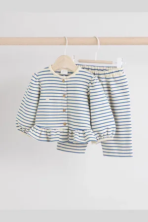 Next Frill Hem Baby Sweat Jumper & Trousers Set9 - 12 måneder (74 - 80cm)