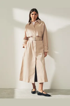 Calvin Klein Tech Trench Coat i bomuld36