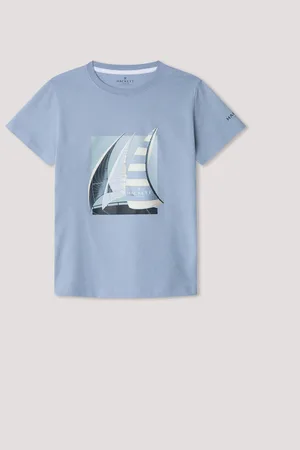 Hackett London Older Boys 100% Cotton Blue T-Shirt166168cm