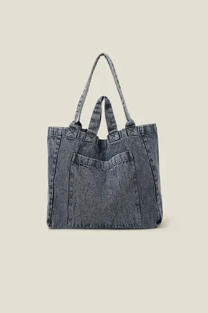 Accessorize Washed Denim Tote Bagen