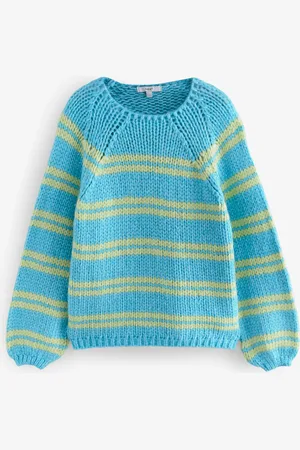 Next Oversized Soft Touch Scoopneck Chunky Knitted TrøjeXS Reg