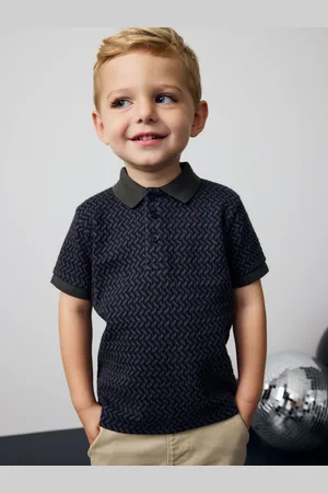 Next Kortærmet Textured Polo-skjorter (3mdr.-7år)4 - 5 år (104 - 110cm)