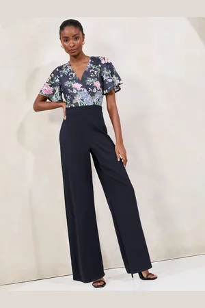 Lipsy London Short Sleeve 2-in-1 V-Neck Jumpsuit44