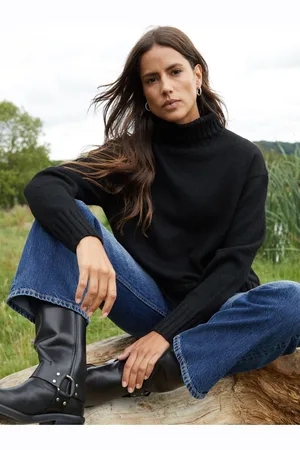 Threadbare Oversized Rullekrave Strikket Trøje40